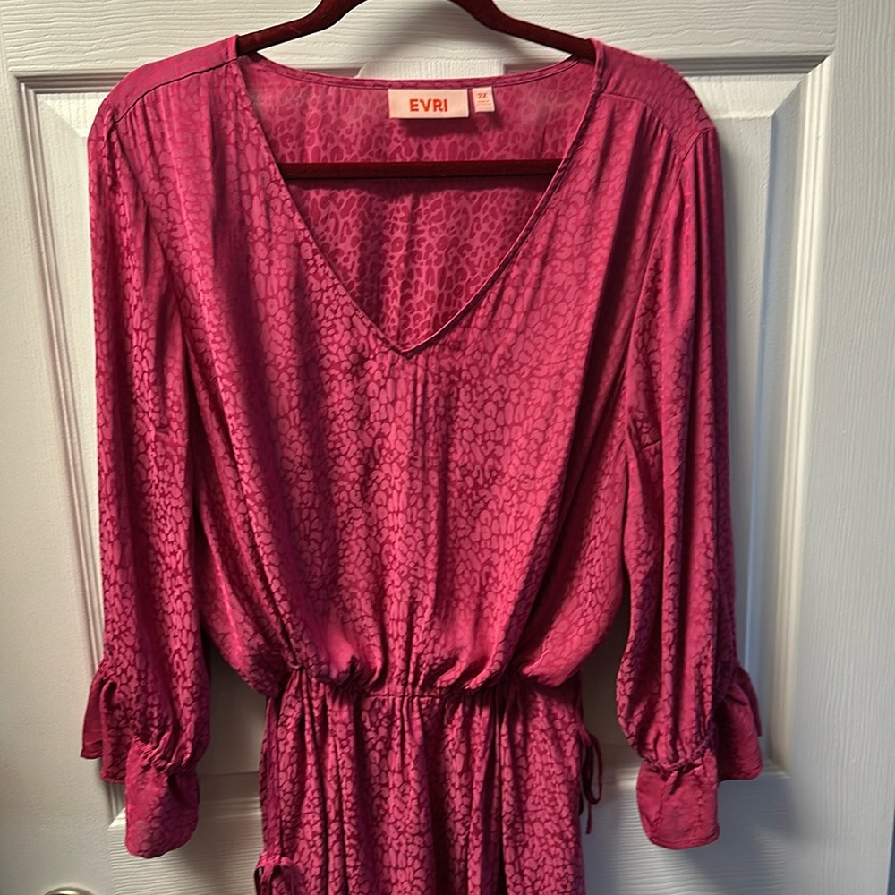Evri peplum silky top, worn once!